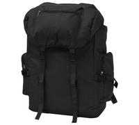 Backpack 65L Black 600D Polyester Water-Repellent Hiking Camping Rucksack Expand