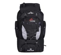 Backpack 75L Hiking Backpack, Water Lightweight Outdoor Sport Daypack Travel Bag for Camping Climbing Touring (Dark Blue) (Black, 80)