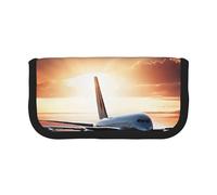 Backpack Airplane Large Capacity Canvas Pencil Case, Sturdy and Durable, Easy to Store in an Orderly Manner