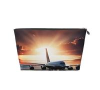 Backpack Airplane Leather Travel Wash Bag, A Fashionable and Practical Makeup Organizer