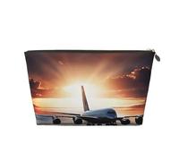 Backpack Airplane Leather Travel Wash Bag, A Fashionable and Practical Makeup Organizer