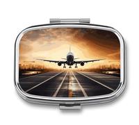 Backpack Airplane Pill Box Pill Case Cute Pill Organizer Pill Holder Medicine Pill Organizer Pill Container Daily Pill Organizer Small Pill Box Pill Case for Purse Pocket
