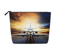 Backpack Airplane Printed Make up Bag for Women Makeup Bags Zipper Travel Cosmetic Bags Pouch Organizer