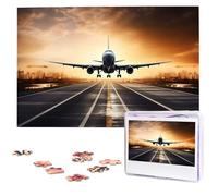 Backpack Airplane Wooden Puzzles 1000 Pieces Personalized Jigsaw Puzzle For Adults Interesting Custom Photo Puzzles Gift For Holiday Birthday Wedding Anniversay