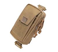 backpack attachment pouch backpack strap pocket phone bag shoulder pocket zipper pocket multipurpose backpack shoulder extra bag nylon shoulder strap tele strap, khaki, Consulte la descripción, See