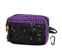 Backpack Bag, Waterproof Zipper Pocket, Small Camping Bag with Zipper, for Cash Card Camping Hiking Climbing Hunting Outdoor Men Women, purple, Consulte la descripción
