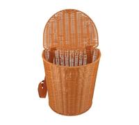 Backpack Basket - Woven Storage Backpack - Harvest Fruit Basket with Lid and Straps - For Weekend Holidays Picking At The Orchard Farm Beach Fruit Harvesting Shopping