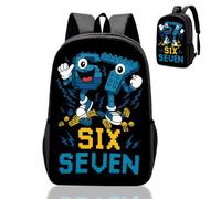 Backpack Blocks School Bag for Boys Teen- Brainrot 67 Kids School Rucksack with Adjustable Shoulder Straps, 3D Printed Book Bags, Waterproof School Backpack Children's Schoolbag for 3-12 Years 67 Gift