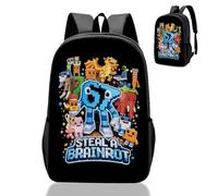 Backpack Brainrot 67 School Bag for Boys Teen- Kids School Rucksack with Adjustable Shoulder Straps, 3D Printed Book Bags, Waterproof School Backpack Children's Schoolbag for 3-12 Years 67 Gifts