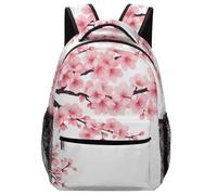 Backpack Branch of A Flourishing Tree Cherry Flowers Bloom Spring Theme Art School Bag Computer Backpacks Men and Women Daypack for Student College Travel