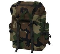 Backpack Camouflage 65L 600D Polyester Water-Repellent Hiking Rucksack Adj 78cm