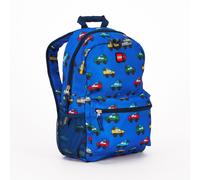LEGO Iconic Prints Kids Backpack Bookbag for Travel, On-the-Go, Back to School, Boys and Girls, Cars in Blue, One Size, Heritage Style