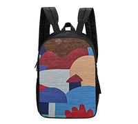 Backpack Cartoon Clouds Impressionism Printed Pack Back Men and Women Backpacks Durable Daypack for College Work Student