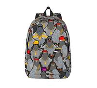 Backpack Casual Lightweight Pigeon Gangster Gang Rapper Laptop Backpack Men Women Travel Bag Outdoor Canvas Daypack
