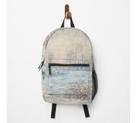 Backpack Claude Monet - "Le Givre" Monet's Pastel-hued Sunset Landscape School Bag Travel 15"