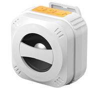 Backpack-Clip Bluetooth Speaker, Portable Outdoor Sports Speaker with Intelligent Noise Reduction and Hands-Free, Exceptionally Long, IP56 Waterproof and Dustproof, Wireless Subwoofer Clip-On S black