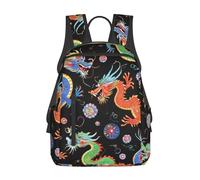Backpack Cool Chinese Dragons Rucksack Lightweight Pack Back Casual School Bag for Work Travel School