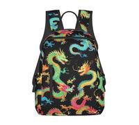 Backpack Cool Chinese Dragons School Bag Men And Women Rucksack Durable Pack Back For Work Student College