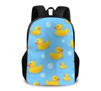 Backpack Cute Funny Blue Bubbles Yellow Rubber Ducks Backpacks Casual School Bag Durable Pack Back for College Student Laptop