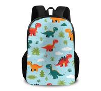 Backpack Cute Funny Cartoon Dinosaurs Blue Pack Back Durable Daypack Computer School Bag for Travel Laptop Student