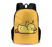Backpack Cute Lazy Duck Yellow School Bag Casual Daypack Computer Rucksack for Work College Student
