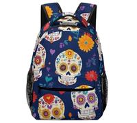 Backpack Day Dead Cool Mexican Sugar Skull Rucksack Lightweight Pack Back Durable School Bag for Student Travel School