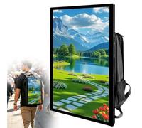 Backpack Digital Billboard, Walking Backpack Digital Billboard, 1920 * 1080 Resolution Ratio, Internal Storage, Android OS, for Outdoor Use and Walking Advertising