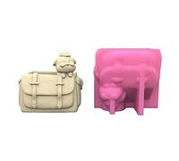 Backpack Dog Pot Mold for Concrete Flower Pots Resin Pen Holder Resin Desktop Decoration Home Plant Pot Silicone Desktop Craft Tool Home Pen Holder
