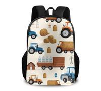 Backpack Farm Cars Tractor Truck Pack Back Casual Daypack Durable Rucksack for Work School Laptop