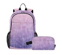 Backpack For Boys With Lunch Box Lavender Summer Wave age 8-10 years old