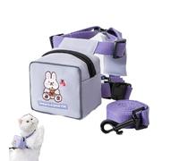 Backpack for Dogs to Carry, Dog Harness with Backpack, Cartoon Backpack for Dogs with Dog , Adjustable Colorful Pet Hiking Harness, Cute Bear Rabbit Dinosaur Pattern