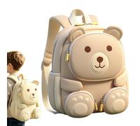 Backpack for Girls Bear Design Book Bag with Adjustable Shoulder Straps | Small Kids Backpack for Nursery Library Museum Picnic Biking Hiking Commuting Weekend