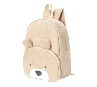 Backpack for Girls - Small Plush Carrying Bag, Cute Animal School Carrier, Lightweight Zipper Case, Delicately Designed with IM Shoulder Straps, Bear, 9,45x3,94x12,2 pollici, Please refer
