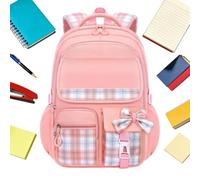 Backpack for Girls Waterproof Cute Multi-Pocket Smooth Zipper | Elementary School Backpacks Book Bag for Elementary Middle Classroom Travel Outdoor Camping Hiking