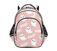 Backpack for Kids, Cute White Cartoon Ghosts Backpack Elementary School, Cute White Cartoon Ghosts, 15 inches, Classic