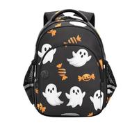 Backpack for Kids, Cute White Ghosts Print Backpack Elementary School, Cute White Ghosts Print 2, 15 inches, Classic