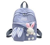 Backpack For Kindergarten Boys And Girls Large Capacity Schoolbag Cute Little Canvas Small Backpack Travel Bag Cat Travel Backpack (Blue, 40)