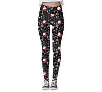 Backpack for Leisure Women Custom Christmas Printed Trousers Custom Thin Leggings for Leggings Running Christmas Santa Party Snowman Leggings Headdress Women, black, 3XL