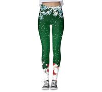 Backpack for Leisure Women Custom Christmas Printed Trousers Custom Thin Leggings for Leggings Running Christmas Santa Party Snowman Leggings Headdress Women, Green, S