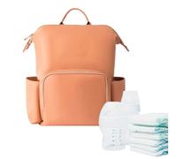 Backpack For Stroller - Campio Bath Change Came | The Backpack For Changing The Bag | Multifunctional Bags Large Diaper Pack With Mat Por, orange, Please refer to the description, Please