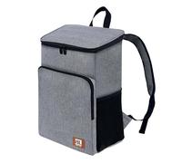 Backpack for Teenagers Adults Laptop Bookbag Large Capacity Lightweight | 30L Cool Bag Rucksack Insulated Thermal Leakproof Cooler Picnic Bag Cooler Bag (Grey, One Size)