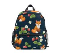 Backpack for Toddler Boys Girls, Cute Orange Fox Little Kid's Backpack, Cute Orange Fox, S, Cool Soccer Print Backpacks