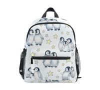 Backpack for Toddler Boys Girls, Cute Penguins White Little Kid's Backpack, Cute Penguins White, M, Cool Soccer Print Backpacks