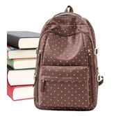Backpack for Women Waterproof Girls Nylon Dot Laptop Bookbag | Aesthetic Backpack for School Gym College Office Commuting Casual Travel Hiking Outdoor Adventure