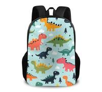 Backpack Funny Dinosaurs Mint Green Cute Cartoon School Bag Men and Women Daypack Computer Pack Back for School College Student