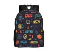 Backpack Game Video Gaming Pattern Travel Casual Laptop Backpack Waterproof Hiking Daypack for Men Women