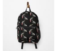 Backpack Goat Simulator: Unique 15-Inch School & Travel Backpack, Durable Polyester, Spacious Compartments, Adjustable Straps