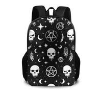 Backpack Goth Crow Crow Skull Moon Star Gothic Witch Magic Spiritual Board Backpacks Durable Rucksack Casual Pack Back for Work Student College