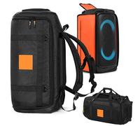 Backpack/Handheld Bluetooth Speaker Case for JBL PARTYBOX 320 Bluetooth Speaker, Carrying Storage Bag Lightweight Comfortable Travelling Outdoor Portable Case, Black, 25.9 x 14.1 x 12.9 inches