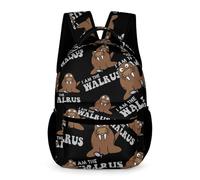 Backpack I Am The Walrus Daypack Bookbag Personalised Large Capacity Shoulder Bag, For Work, College, Outdoor, Business, Travel